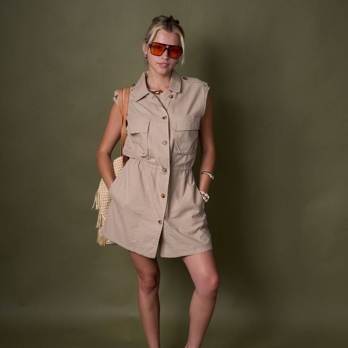 VESTIDO GINGER BEIGE