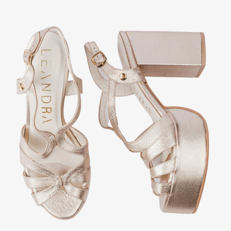 SANDALIAS LEANDRO GOLD